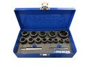 Uzgriežņu izskrūvētāju komplekts TWIST SOCKET, 15 gab. (91300115, PICHLER)