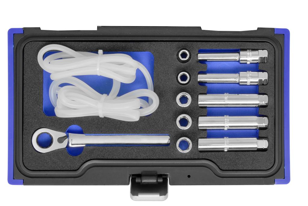 Brake bleeder wrench set 7, 8, 9, 10, 11 mm; each in short and (91344515, PICHLER)