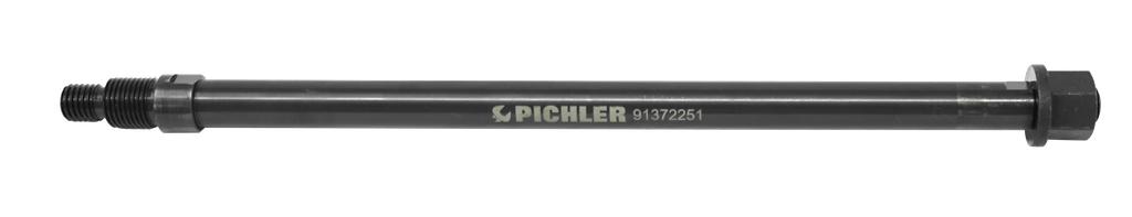 Gleitstange mit AG M12 und M16x1.5, Länge 315 mm mit Bundmutter M12 DIN 6331 (91372255, PICHLER)