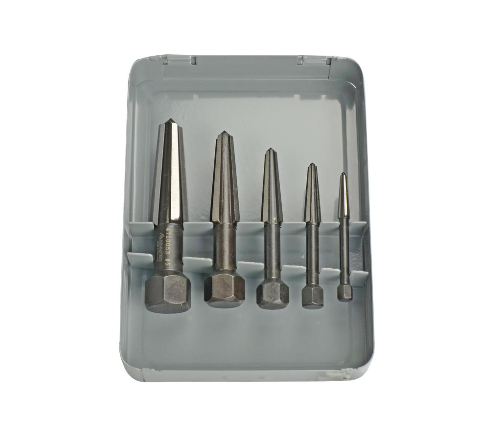 Easy Out Screw Extractor Set 5 pcs M5 - M20 - dual-edged for right-and left (91400000, PICHLER)