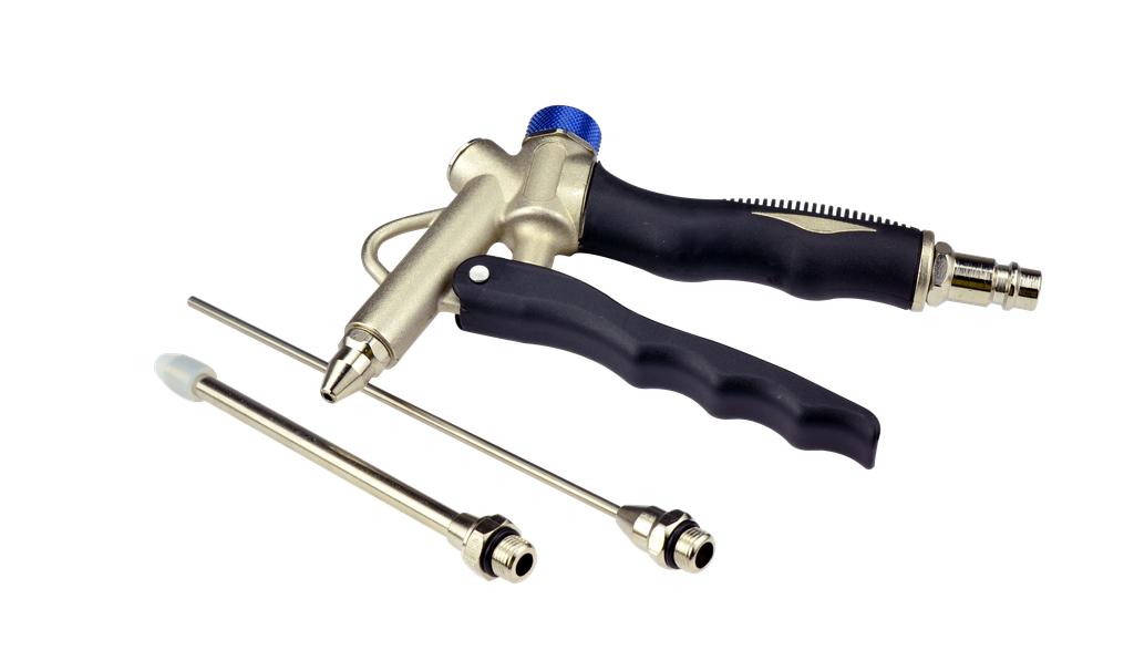 Pistol Grip Air Gun with 3 Inserts Universal, lightweight air gun (9404255, PICHLER)