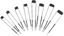 Spulen Set 8 Stk. gerade, 15-45mm Ausführung in schwarz (95356205, PICHLER)