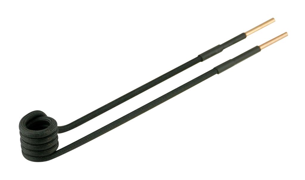 Spule 90° abgewinkelt Ø15mm, L 220mm, M6 Ausführung in schwarz (95356221, PICHLER)