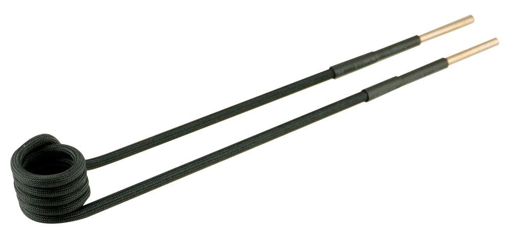 Spule 90° abgewinkelt Ø19mm, L 220mm, M8 Ausführung in schwarz (95356222, PICHLER)