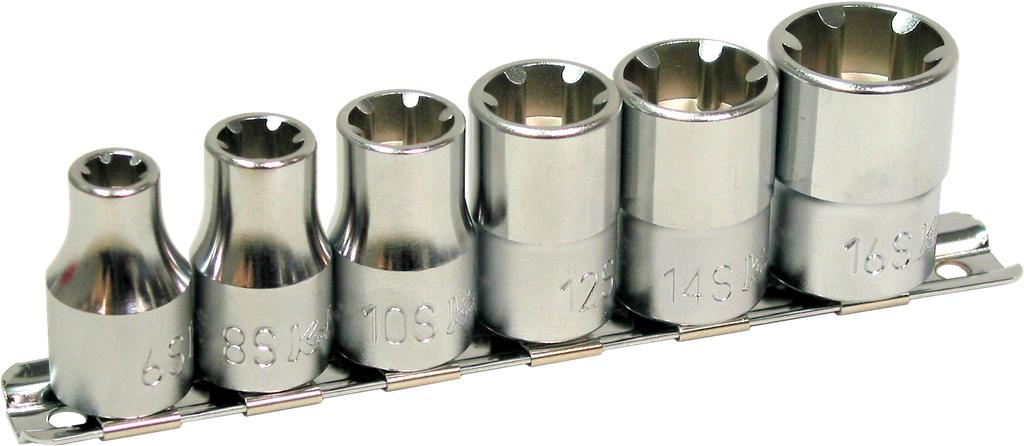 Ribe socket set 1/2" drive M6 till 16 (9921000, PICHLER)