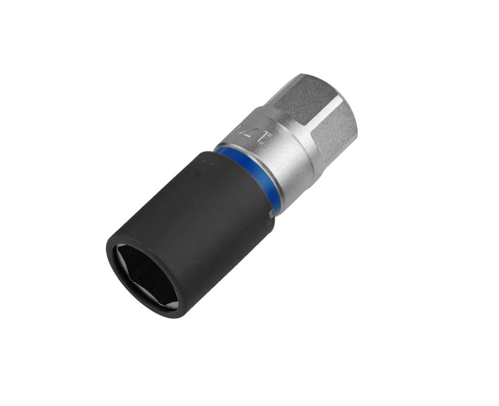 Radmuttern-Stecknuss mit Plastikschutz SW 17 mit Farbkennung blau für Alufelgen (99414317, PICHLER)