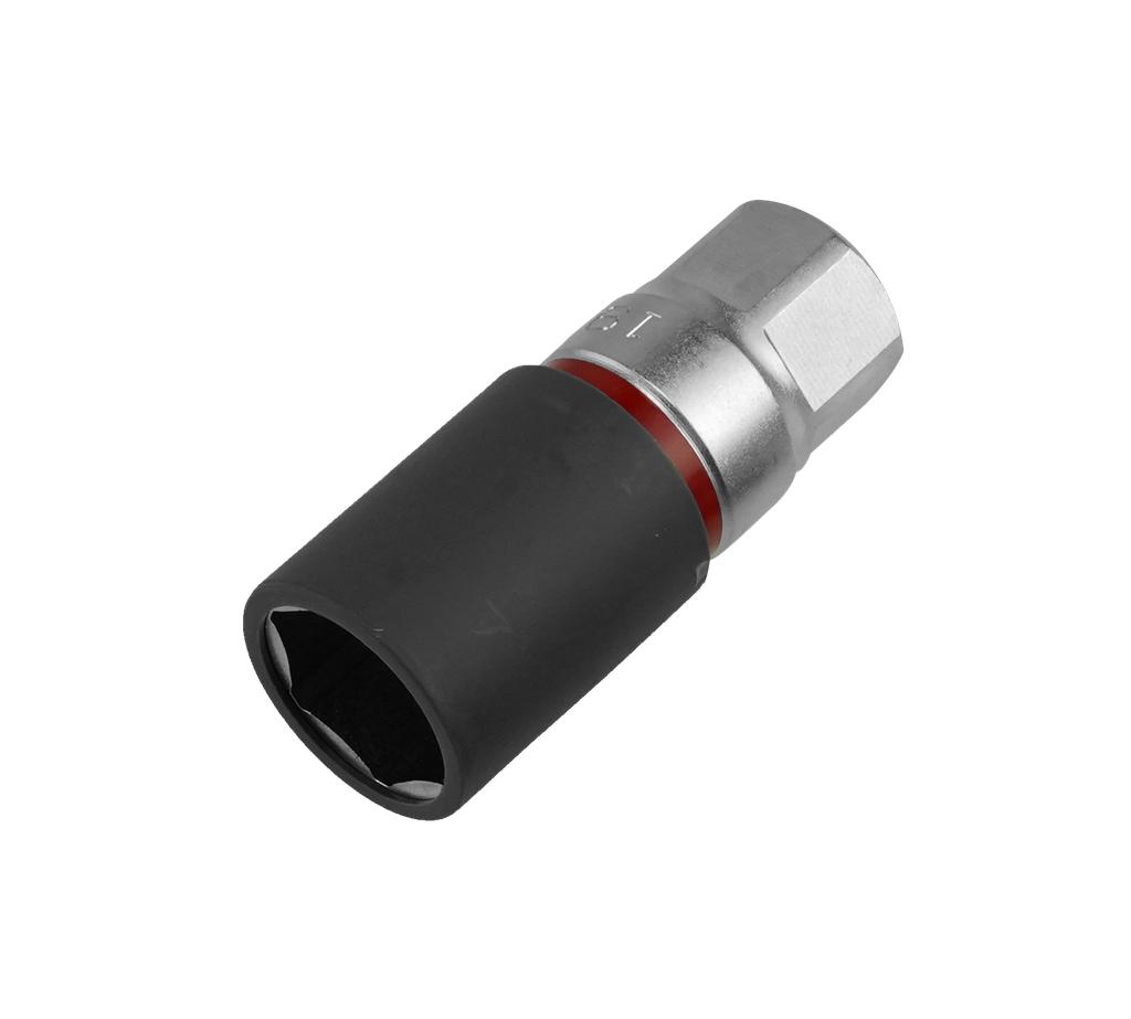 Radmuttern-Stecknuss mit Plastikschutz SW 19 mit Farbkennung rot für Alufelgen (99414319, PICHLER)
