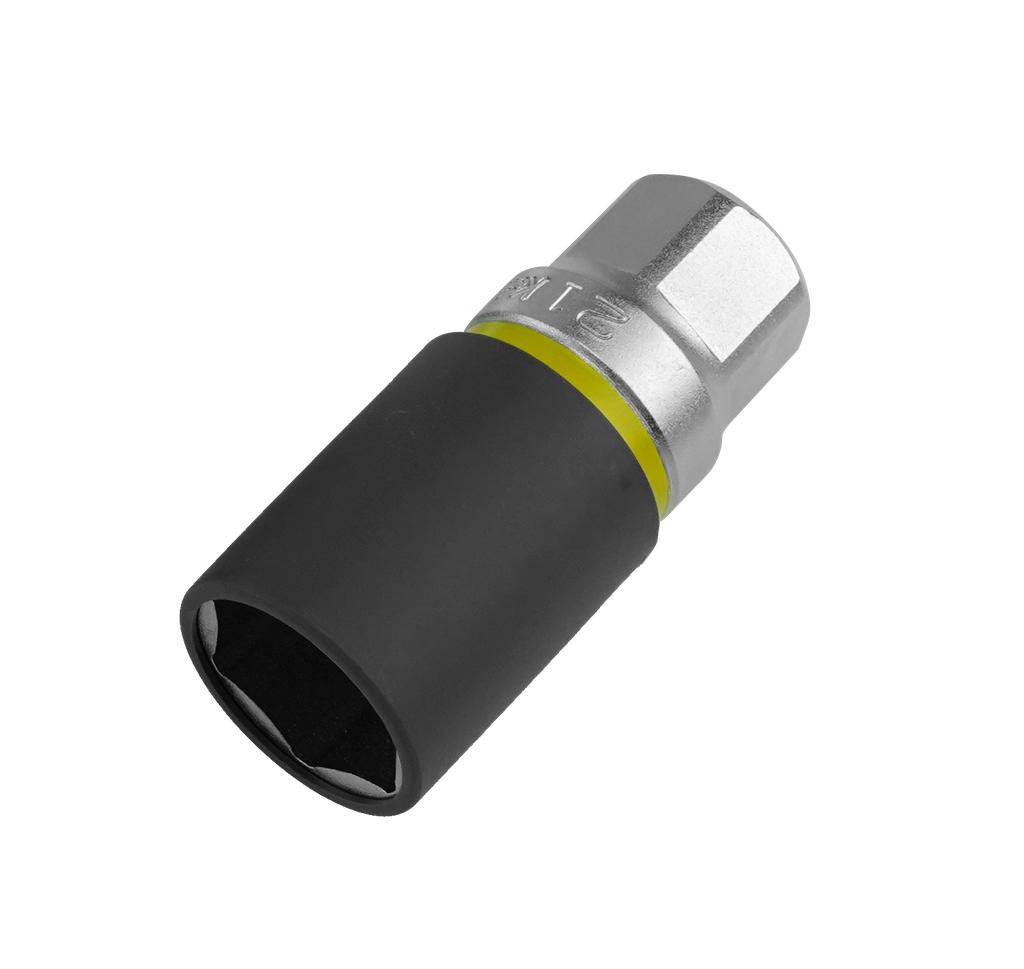 Radmuttern-Stecknuss mit Plastikschutz SW 21 mit Farbkennung gelb für Alufelgen (99414321, PICHLER)