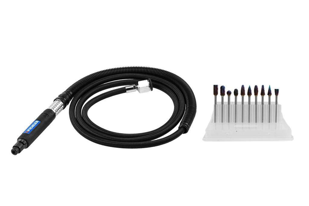 High-Speed Mikro Stabschleifer mit HM-Frässtift Set, (99705621, PICHLER)