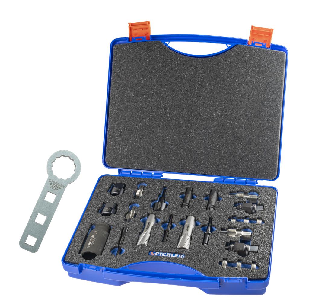 NOx- u. Partikelsensor Service Kit, 29 tlg. & Betätigungsadapter SW 30 (99720051, PICHLER)