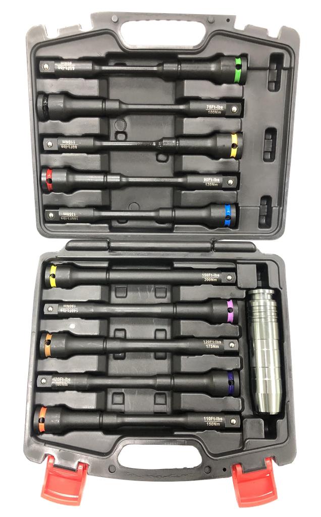 Torque bars ½" set, 11 pcs. 90-200 Nm (99808500, PICHLER)