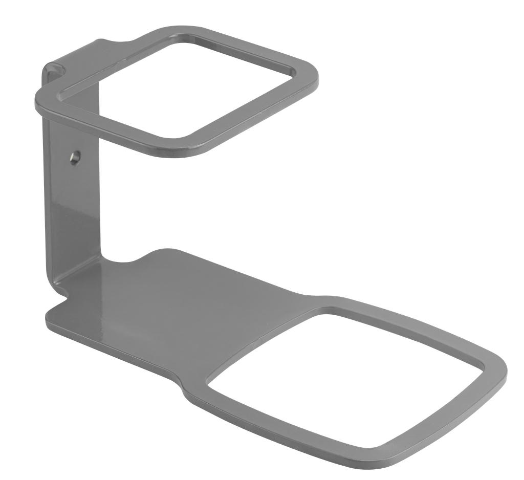 MODUL 1: Halter für Desinfektionsmittel pulverbeschichtet in grau (99900022, PICHLER)