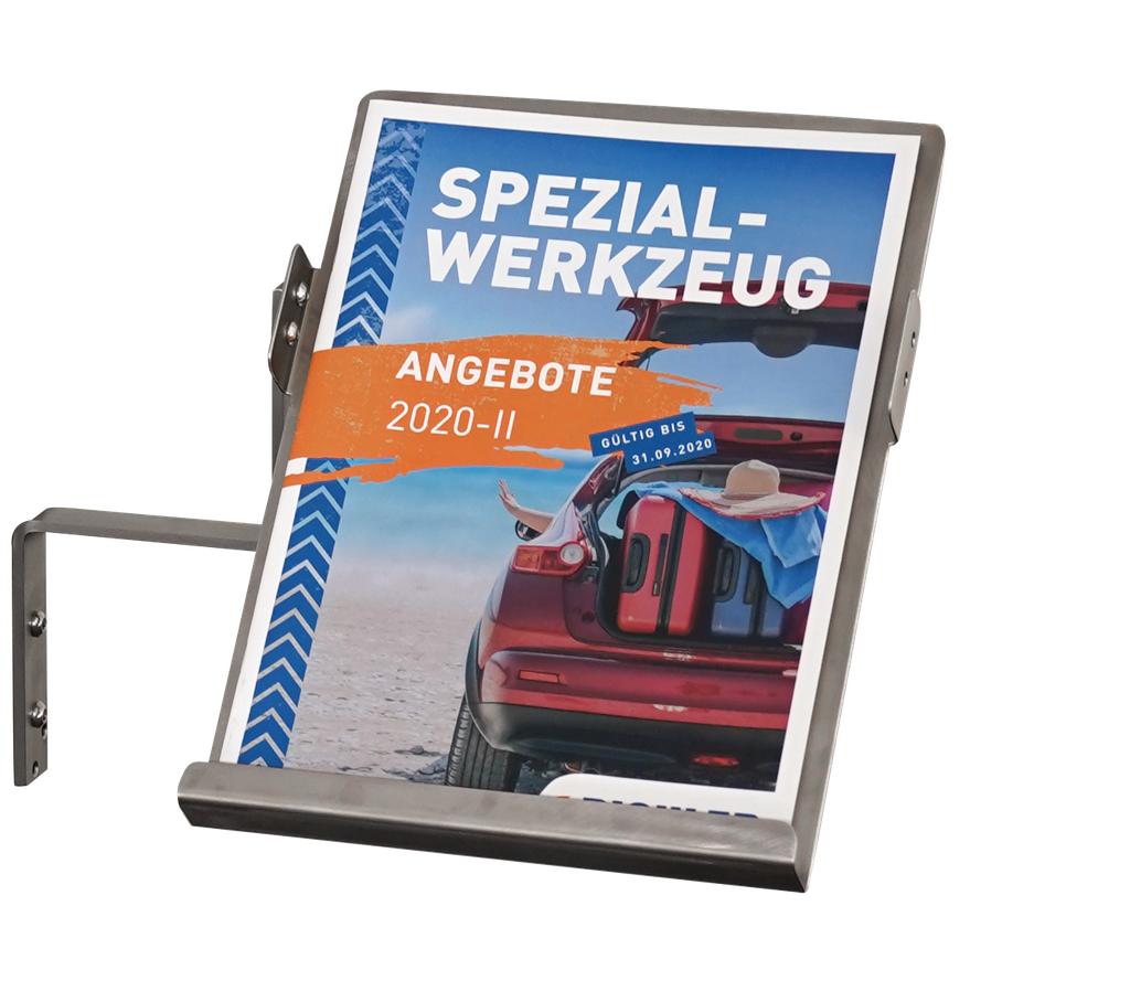 Modul 4.1 Prospekttasche seitlich, pulverbeschichtet grau (99900036, PICHLER)
