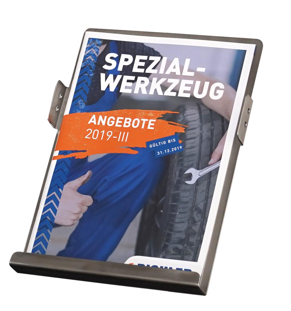 Modul 4.2 Prospekttasche vorne, pulverbschichtet grau (99900037, PICHLER)