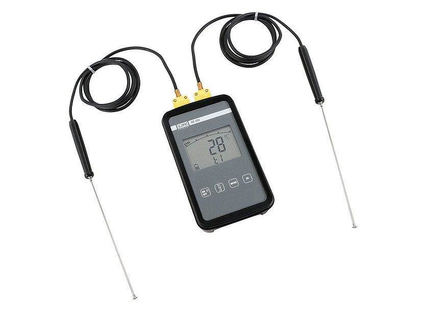 Skaitmeninis precizinis termometras su diferenciniu matavimu ir 2 K tipo termoporomis (110211_1, LEITENBERGER)