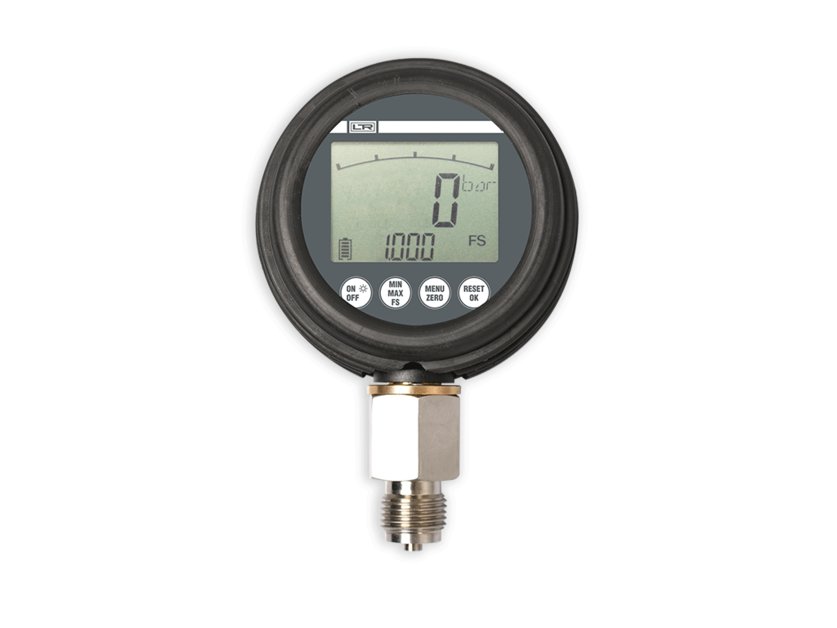 MB Digital Test Manometer ±200 mbar, 0.5% FS, 1/4" connection, includes calibration kit and LR foil (041970_1, LEITENBERGER)