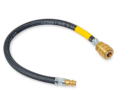 Flexible hose for cooling system tester with quick coupling (010501, LEITENBERGER)