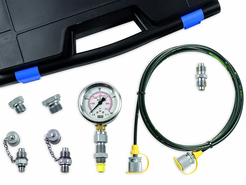 Hydraulic test case analog 1 pressure gauge (041942_1, LEITENBERGER)