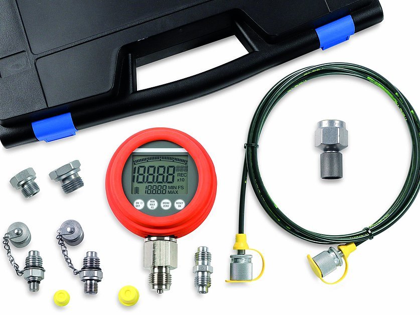 Hydraulic Measurement Kit, digital 1 pressure gauge Test 1 (041943_1, LEITENBERGER)