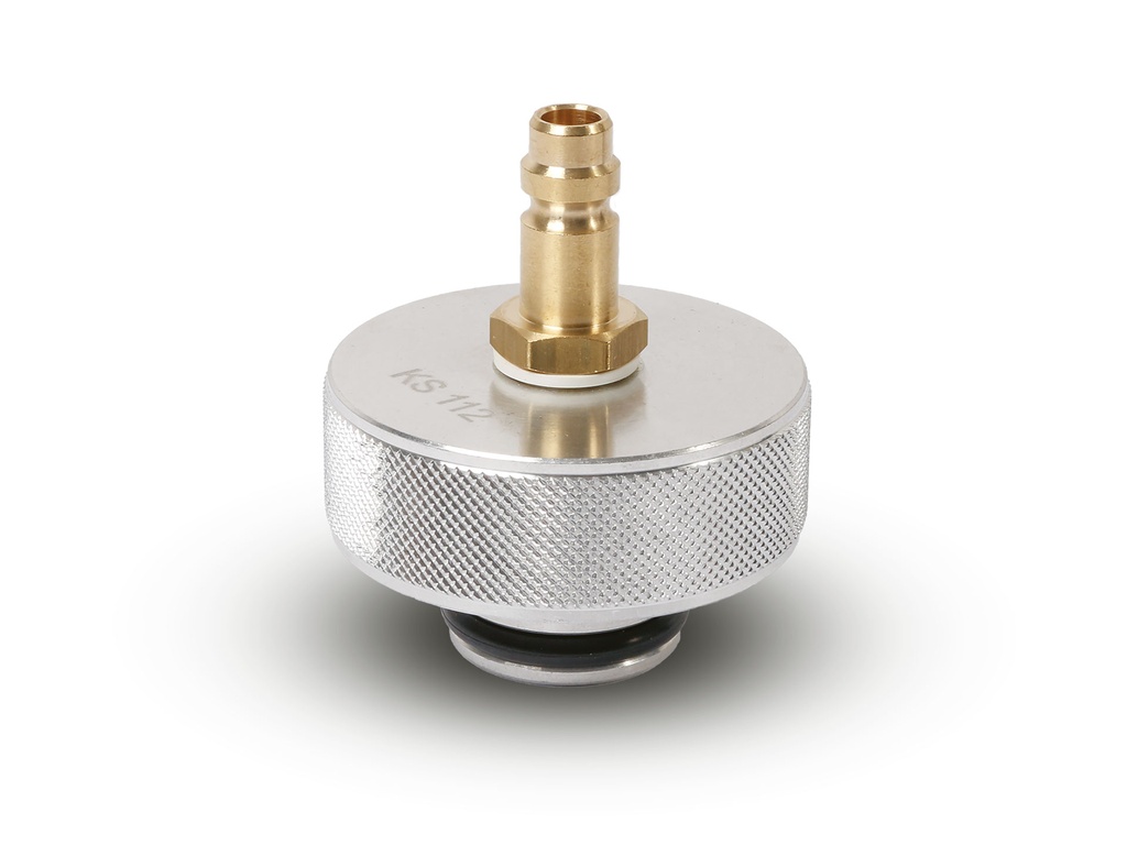 Cooling system adapter KS 112, S 55x2.5, internal thread – Volvo, Polestar, Lynk & Co. (010345_1, LEITENBERGER)