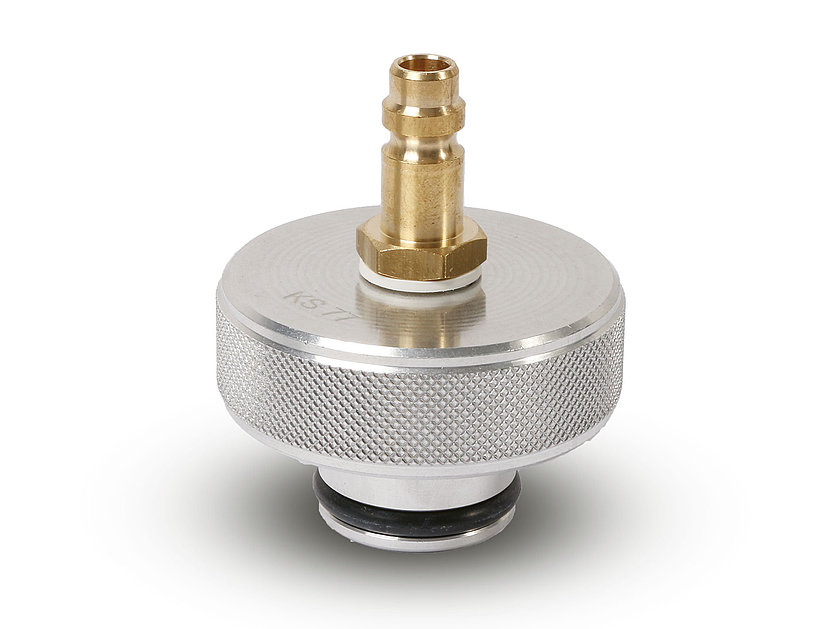 Cooling system adapter KS 77, S 52x2.5 – Opel, BYD, Cadillac (010288_1, LEITENBERGER)