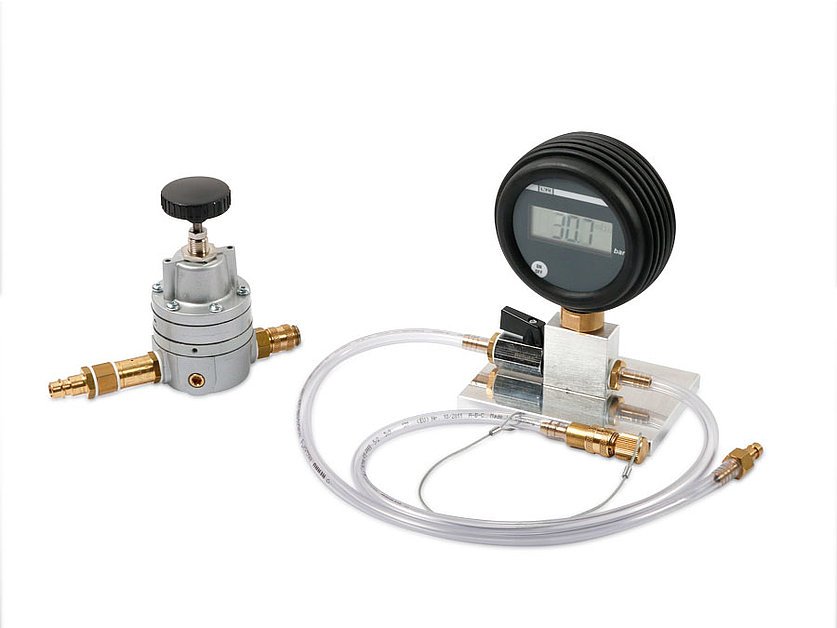 Leak test set digital) for battery housing (measuring range: 0 ... + 200 mbar) (042745_1, LEITENBERGER)