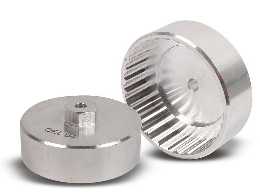 Oil filter wrench milled metal version (Ø 74.3 mm; 30 grooves) (400086_2, LEITENBERGER)