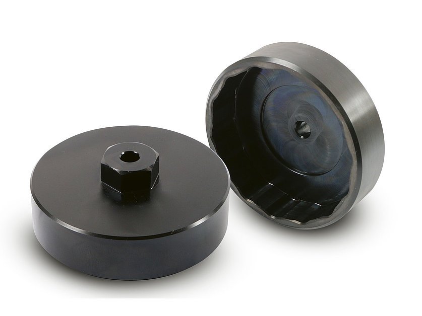 Oil filter wrench milled metal version for Ford OE-Filter 2468342, AA6E6714AB (400155_1, LEITENBERGER)