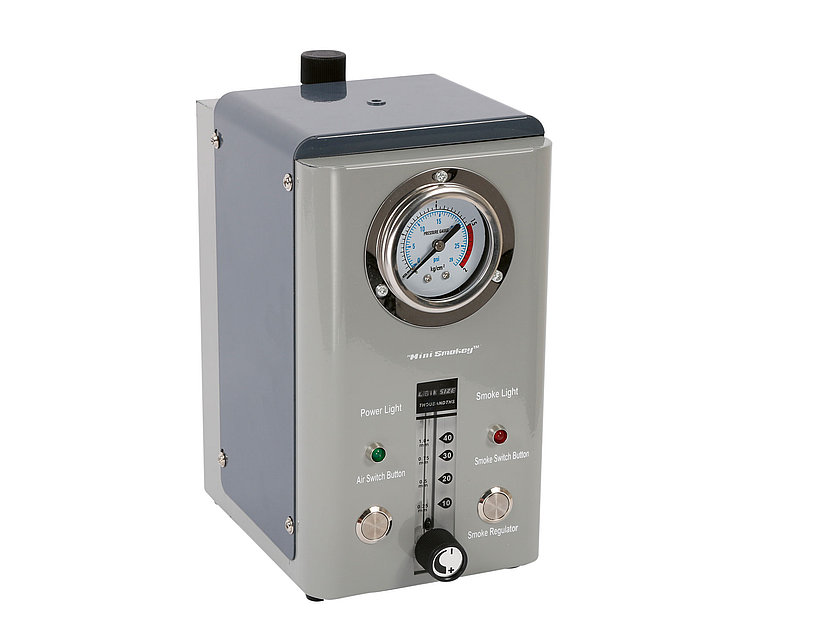 Smoke generator / smoker / leak detector (Mini Smokey), including accessories and oil (042753_1, LEITENBERGER)