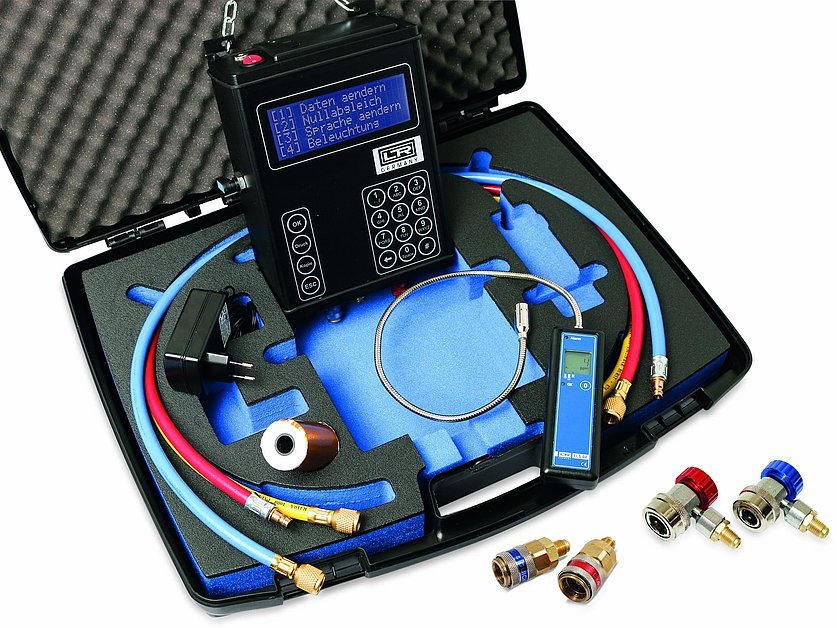 Diagnostic device for leakages on air conditioning and refrigeration systems, with ELS 04 (060056_2, LEITENBERGER)