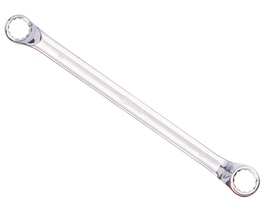 Offset double ring wrench (ring / ring) 21x23 mm (742123, GENIUS)