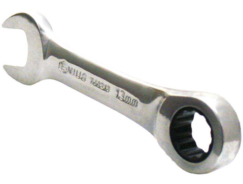 Stubby ratcheting combination wrench 13 mm (760213, GENIUS)