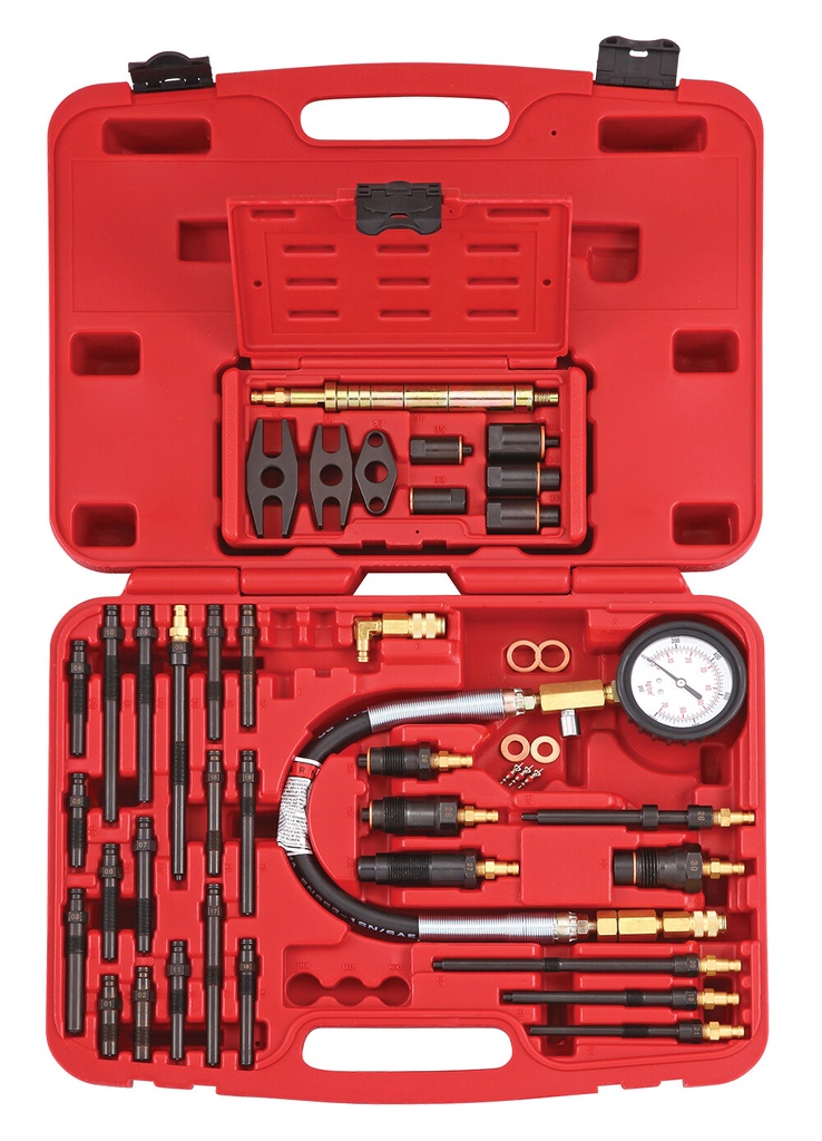 Compression tester tool set 37 pcs, diesel engines (818010, SONIC)