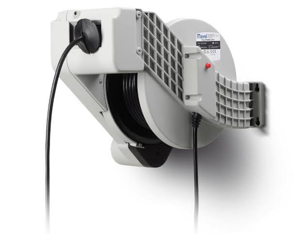 Cable reel 10 m 400 V, 5G1.5 mm², CEE socket (826150, MAVEL)