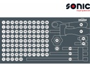 Tukša instrumentu paplāte instrumentu ratiņiem (E110201, SONIC)