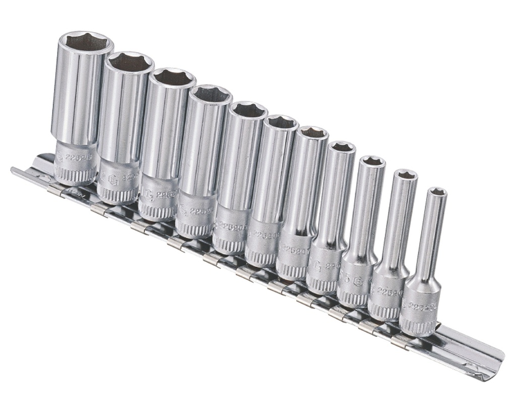 1/4 long socket set (11pcs) (GD-211M, GENIUS)