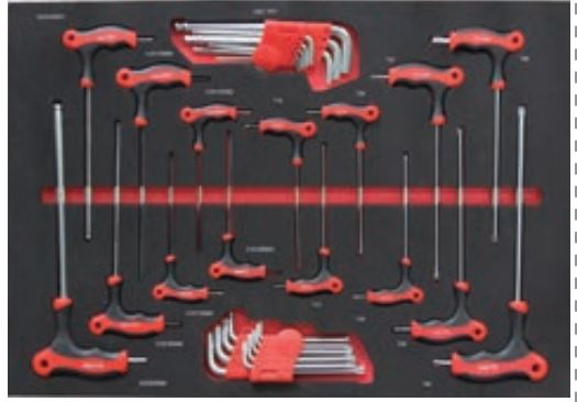 Tool set for trolley – hex and TORX keys (GJ-1006, TORIN)