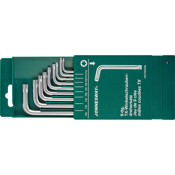 9PCS STAR KEY SET S2, CHROME FINISHED (H07M09S, JONNESWAY)