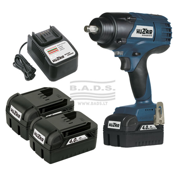 Akumuliatorinis smūginis veržliasukis 1/2" su priedais, 20 V (KU-12A set nr 2, HUZAIR)