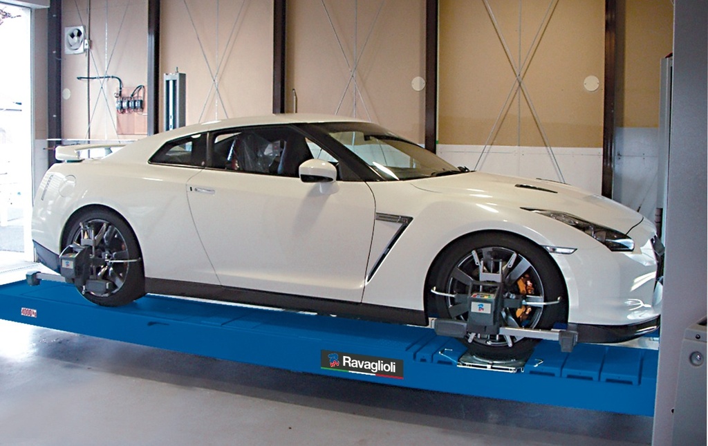 Four-post wheel alignment lift 4.0T Ravaglioli (RAV4406L, RAV)