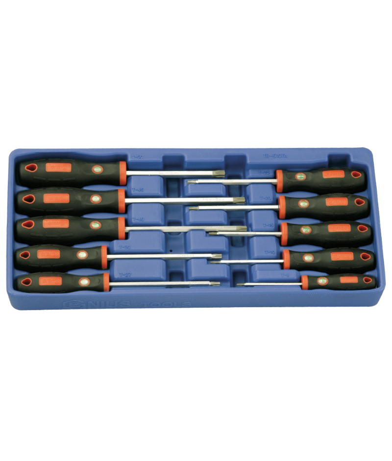 Tool set for trolley, 10 pcs (TR-510TA, GENIUS)