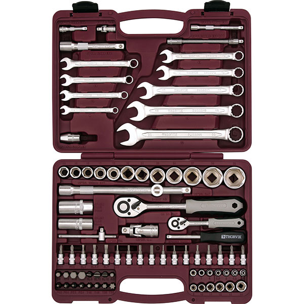 Instrumentu komplekts 1/4"+1/2" DR, 82 gab. (UTS0082, THORVIK)