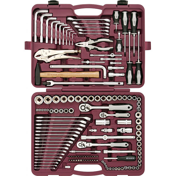 Instrumentu komplekts 1/4"+3/8"+1/2" DR, 142 gab. (UTS0142, THORVIK)