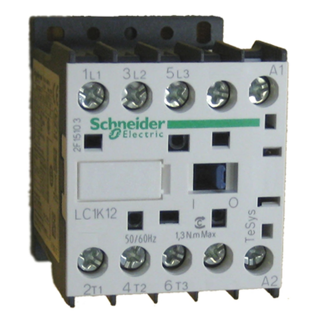 TeSys K Contactor 12 A, 3P, 5.5 kW, 230 V AC Coil (LC1K1210P7, SCHNEIDER ELECTRIC)