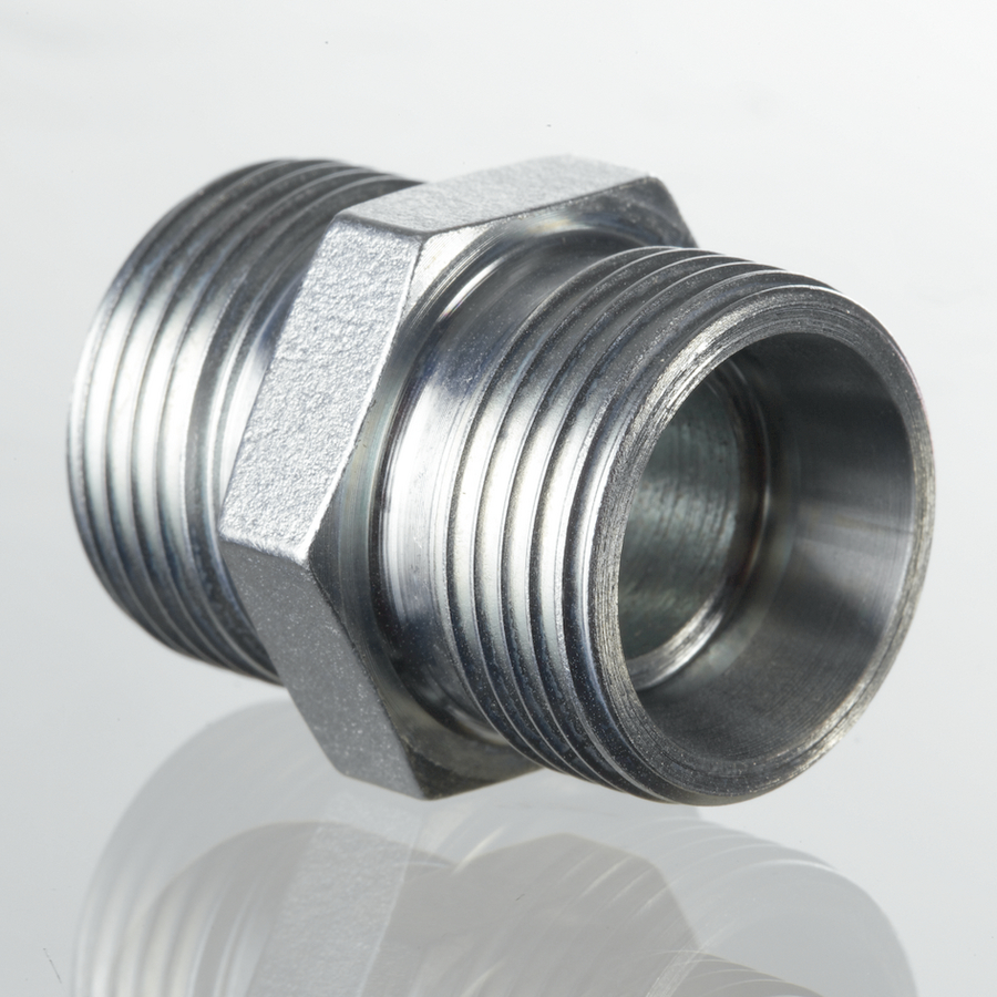 Taisns vītņu savienojums hidrauliskajām caurulēm 22 mm, CEL22 (XVNW20HL, HANSA FLEX)
