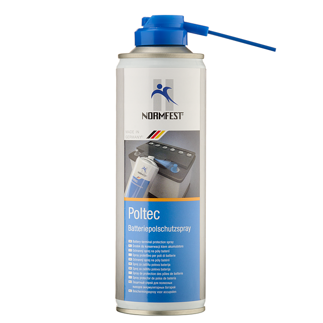 Akumuliatoriaus gnybtų apsauginis purškiklis POLTEC, 300 ml (2897-332-300, NORMFEST)