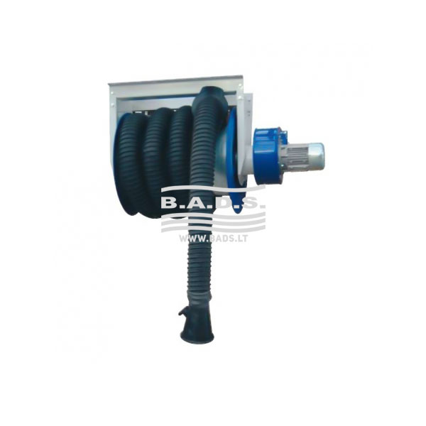 Išmetamųjų dujų surinkimo ritė su ventiliatoriumi 75 mm / 13 m (ARCA-75/13PB-COMP, FILCAR)