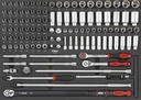 Kombinuotas galvučių rinkinys 1/2" SFS-XL, 115 vnt. (311501, SONIC)