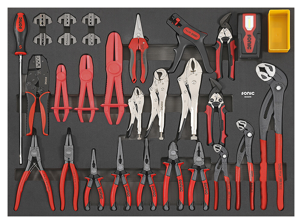 Pliers set SFS-XL, 32 pieces (603209, SONIC)