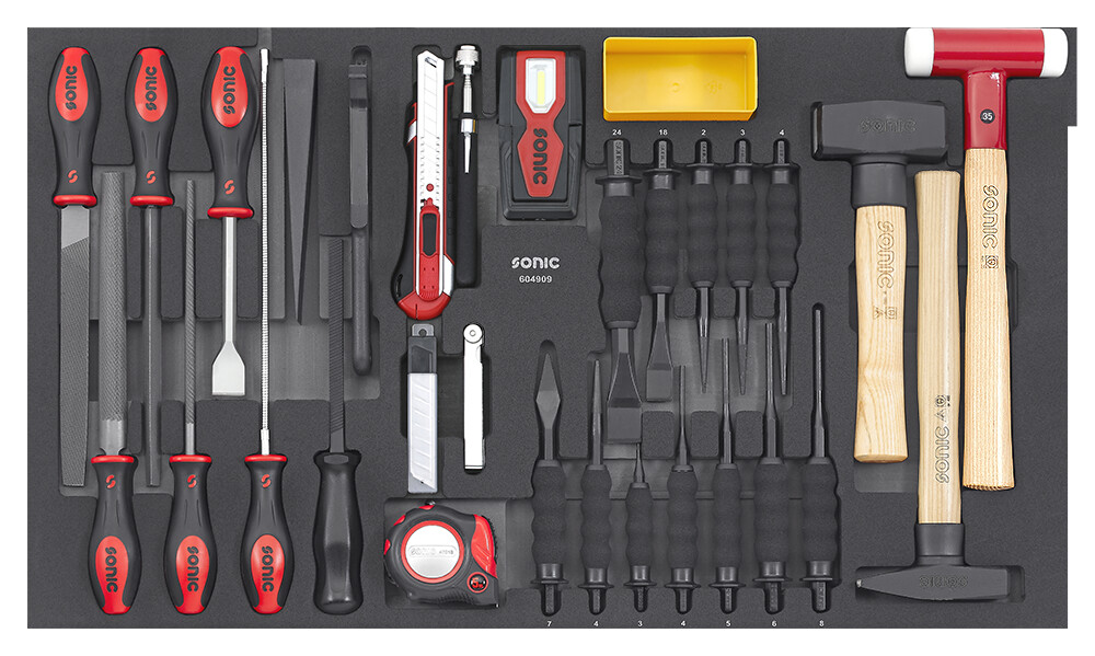 Combination tool set SFS-L, 49 pcs (604909, SONIC)